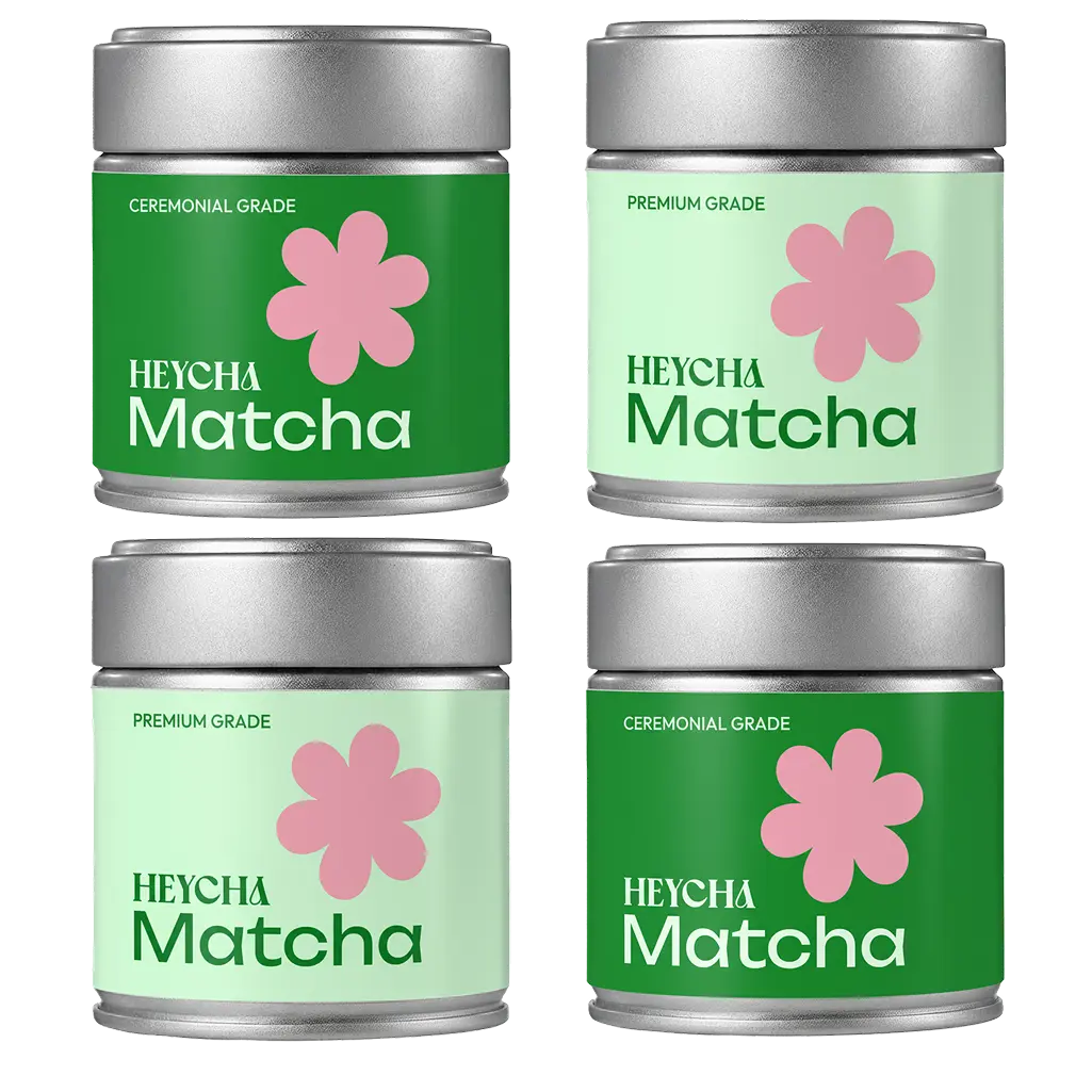 Kjøp Organic Matcha Green Tea Powder – Standard & Ceremonial Grade, 4x30g på nett - Rask levering