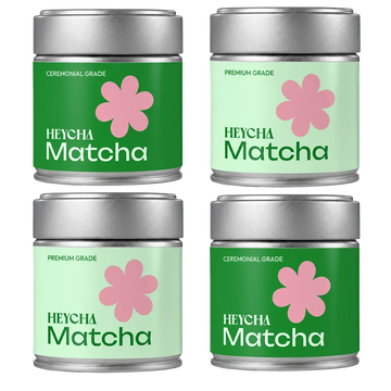Kjøp Organic Matcha Green Tea Powder – Standard & Ceremonial Grade, 4x30g på nett - Rask levering